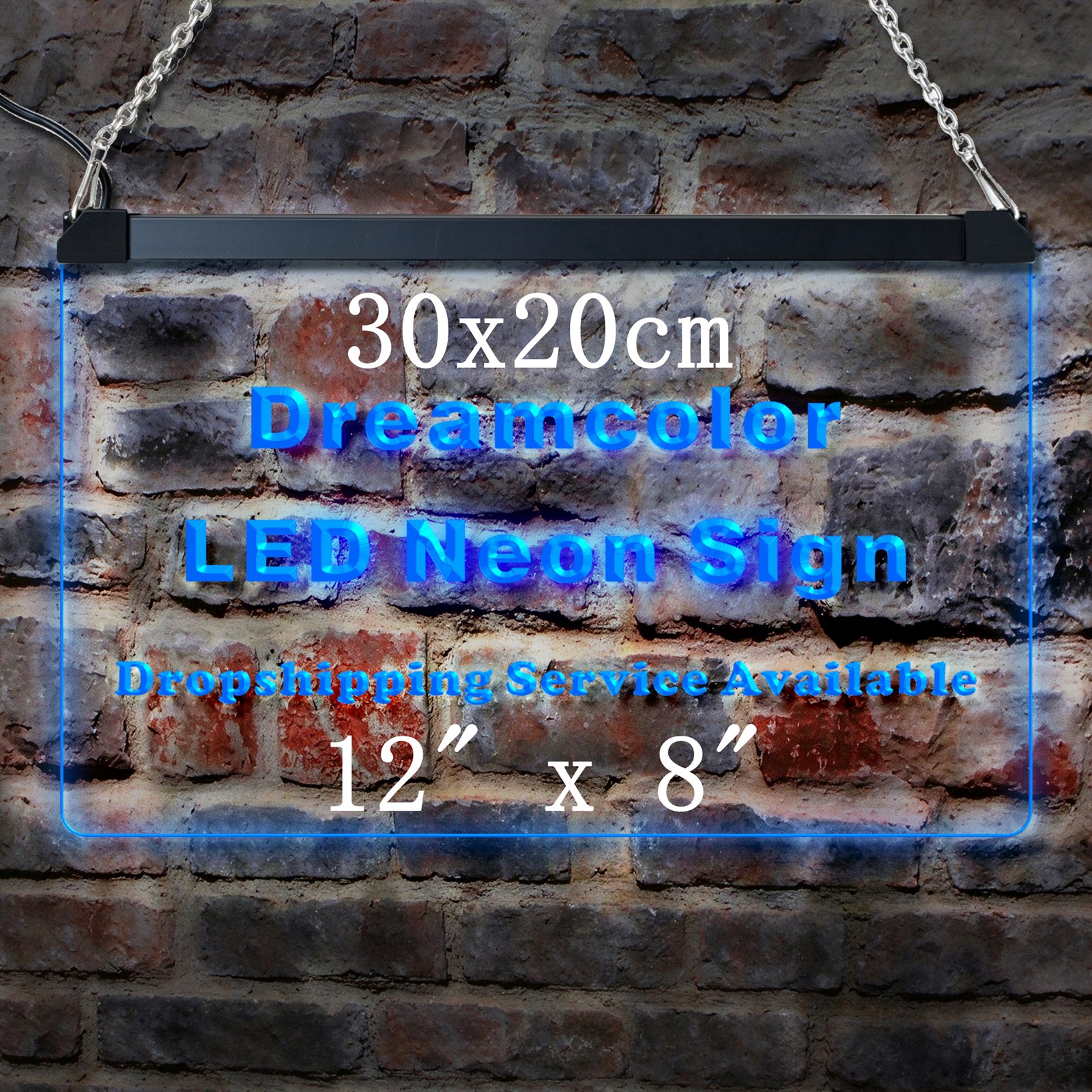 30x20cm Custom LED Neon Sign, 3D Acrylic Carved Wall Art for Bedroom, Office, Farmhouse Home Decor