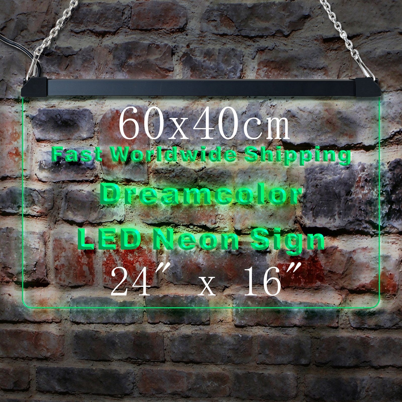 60x40cm Custom LED Neon Sign, 3D Acrylic Carved Wall Art for Bedroom, Office, Farmhouse Home Decor