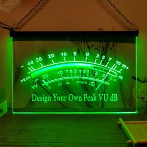 Design Your Own VU dB Custom LED Neon Sign-3D Carving Wall Art for Home,Room,Bedroom,Office,Farmhouse Decor